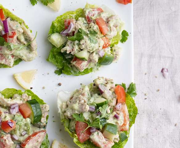 Ensalada de pollo con aguacate