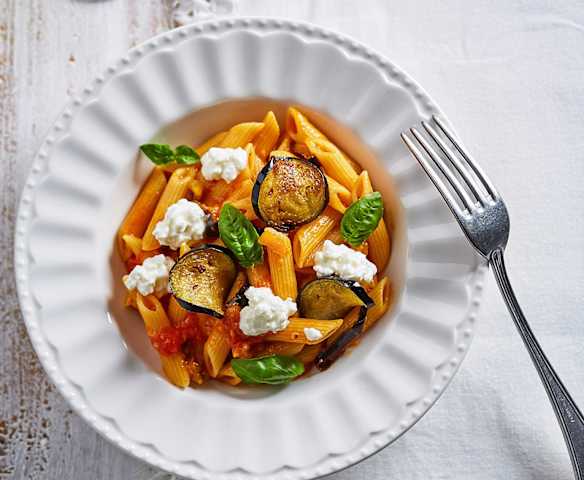 Pasta alla Norma leggera Pasta alla Norma leggera