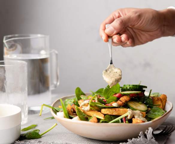 Sałatka z pieczonych ziemniaków i papryki (TM6, TM7)