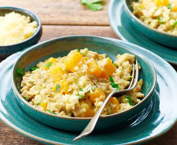 Crozotto à la butternut, poireau et beaufort