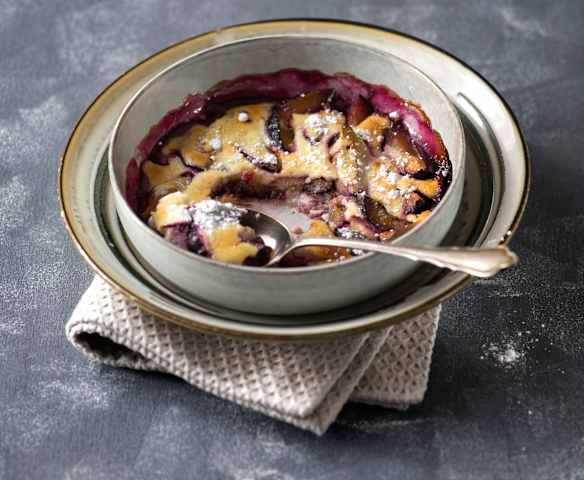 Soufflierte Zwetschken