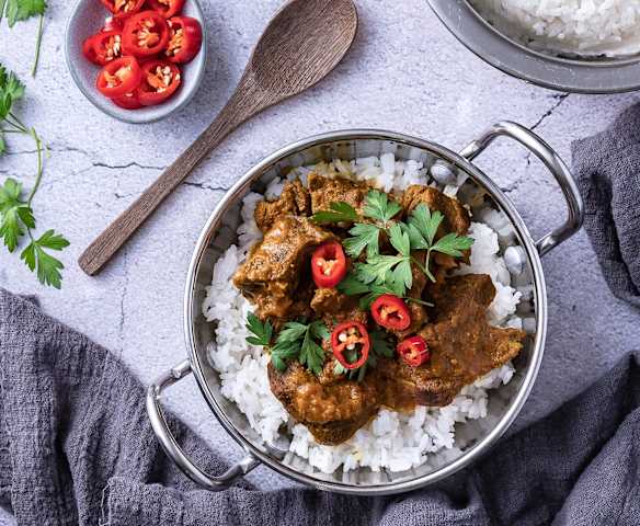 Creamy beef curry