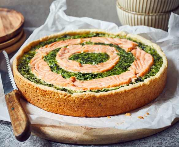 Lachs-Spinat-Quiche Lachs-Spinat-Quiche