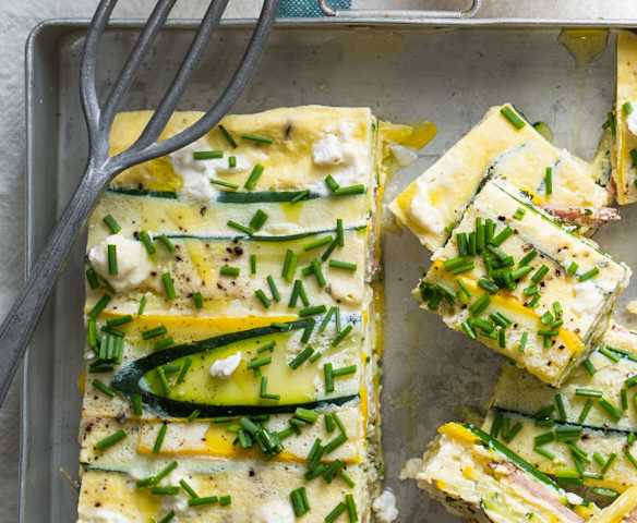 Terrine courgettes, ricotta et bacon