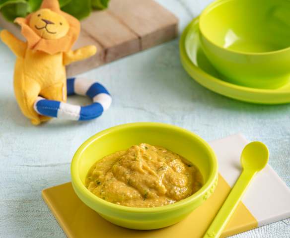 Kurczak z koprem włoskim i sałatą (od 6. miesiąca życia)