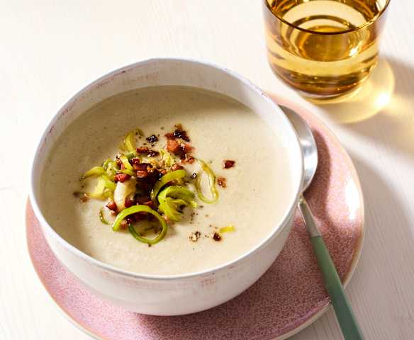 Champignon-Porree-Cremesuppe