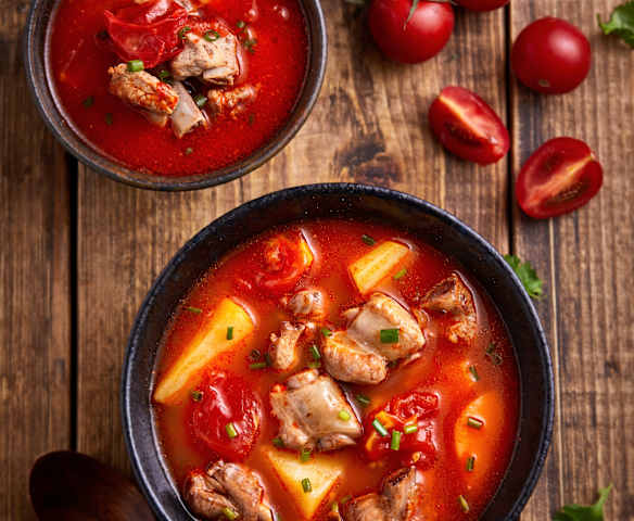 番茄排骨土豆汤