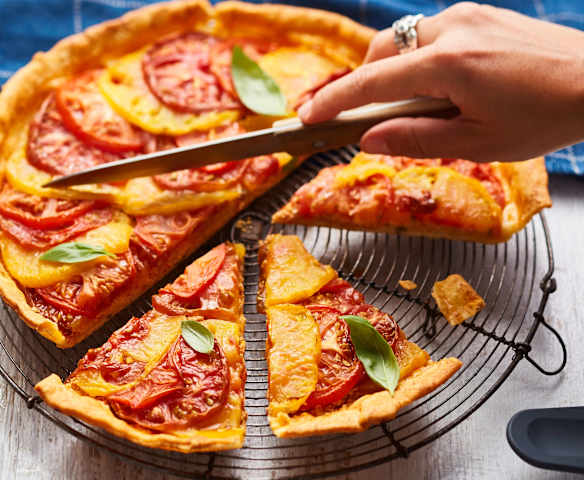 Tarte chorizo-tomate