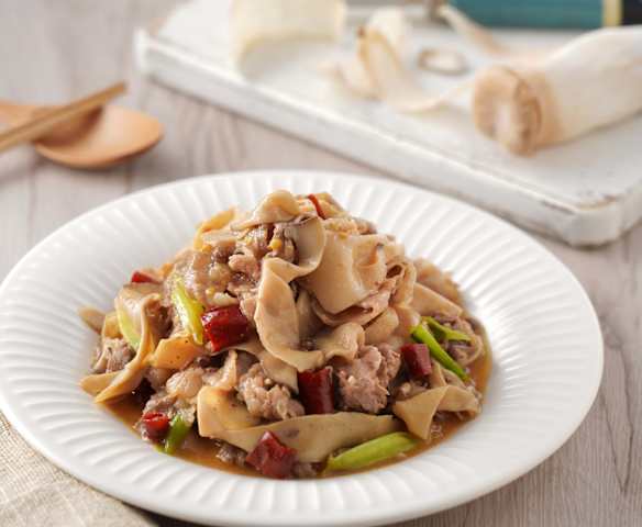 宮保杏鮑菇肉片