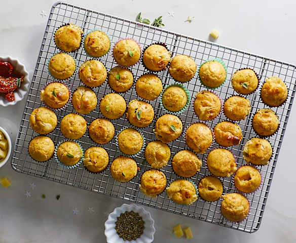 Muffin ai pomodori secchi ed Emmental