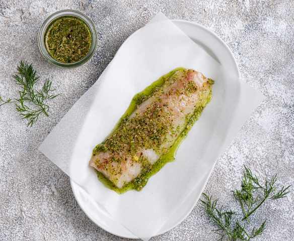 Marynata do ryb na bazie jałowca i ziaren fenkułu z dodatkiem ginu