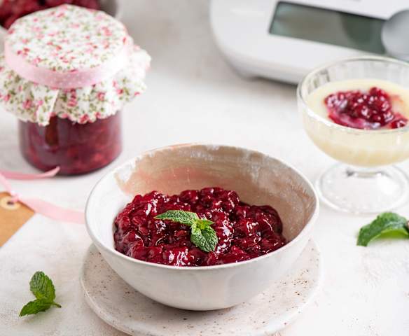 Frużelina z mrożonych wiśni