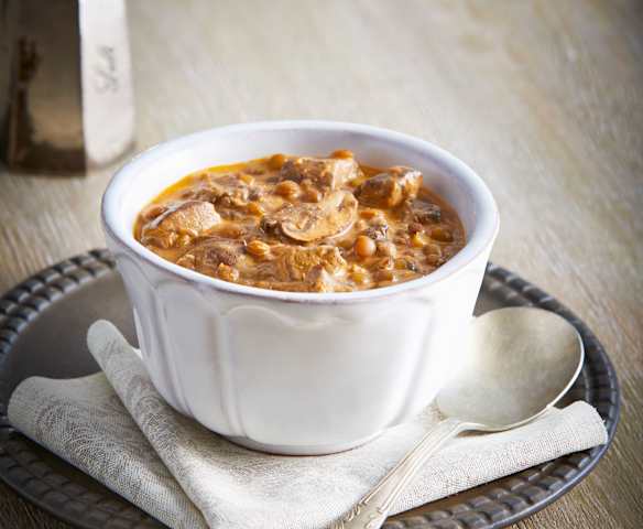 Lentil Mushroom Stroganoff