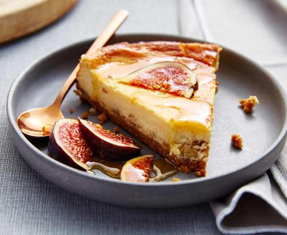 Cheesecake au fromage de brebis et aux figues