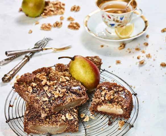 Hruškový bezlepkový koláč