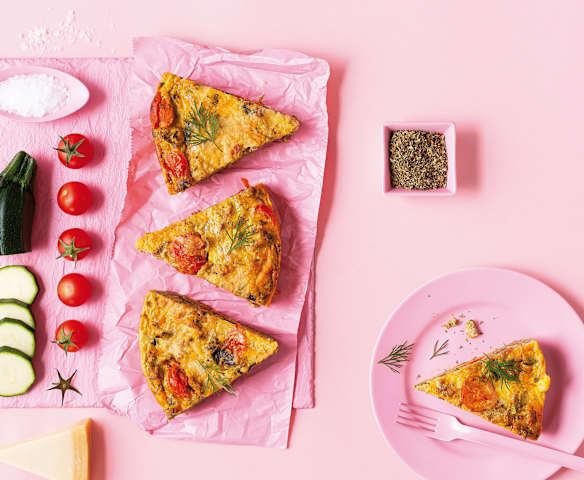 Frittata de carne y verduras
