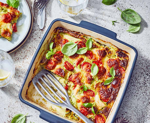 Caprese-Auflauf mit Pesto-Sauce Caprese-Auflauf mit Pesto-Sauce