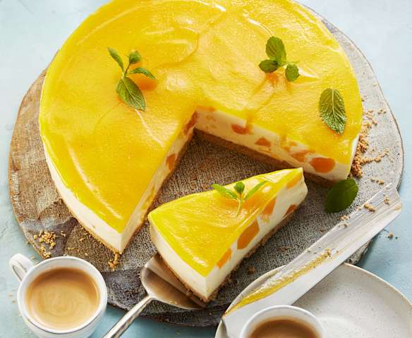 Pfirsich-Maracuja-Torte ohne Backen