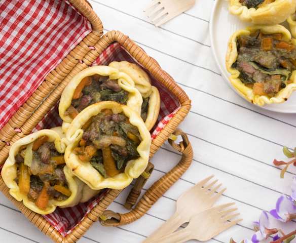 Tartellette salate di verdure Tartellette salate di verdure