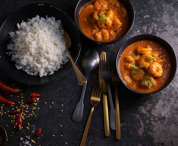 Prawn Curry with Basmati Rice