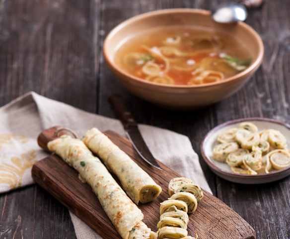 Naleśnikowy makaron