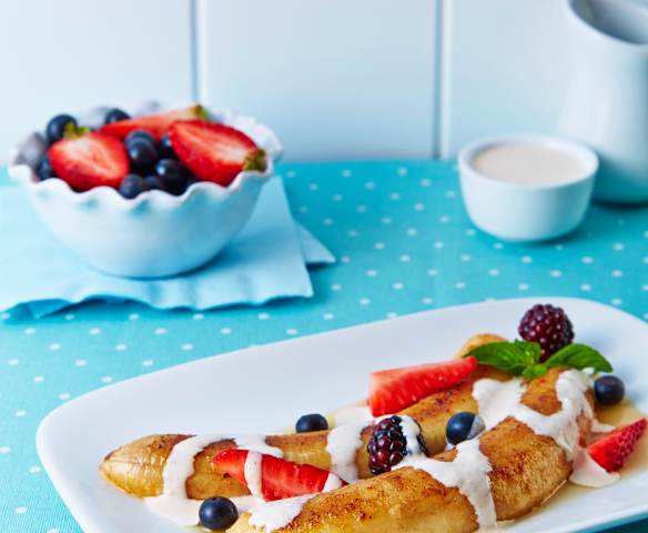 Postre de plátano y mantequilla de cacahuate