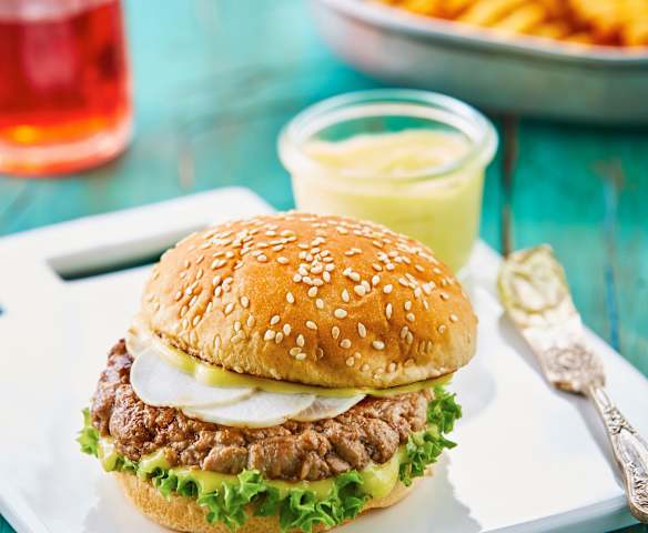 Hamburguesa de atún