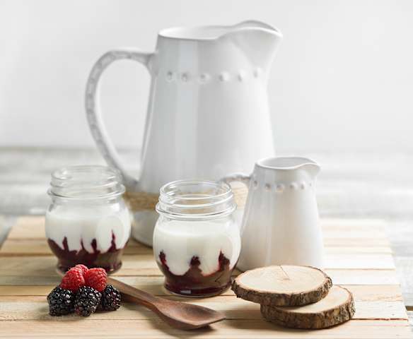 Yogur de frutos rojos