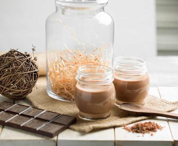Yogur líquido de chocolate
