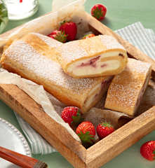 Erdbeer-Topfen-Strudel