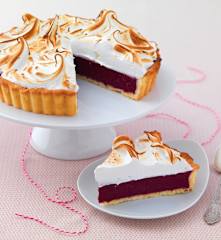 Tarte aux cassis meringuée