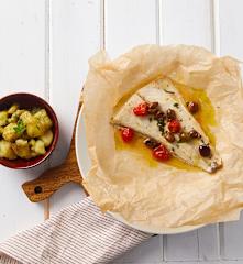 Ombrina al cartoccio con patate