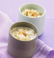 Riz au lait à la cannelle et à la fleur d'oranger