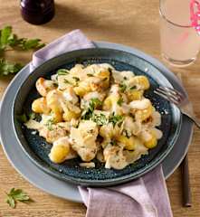 Gnocchi mit Chicken-Alfredo-Sauce