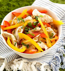 Salade de poulet aux poivrons