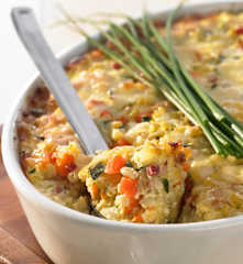 Gemüse-Sonnenweizen-Auflauf