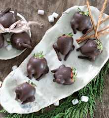 Mini pavos de navidad con chocolate