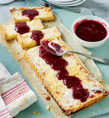 Limetten-Milchreis-Tarte