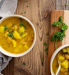 Winterlicher Hähnchen-Bohnen-Topf