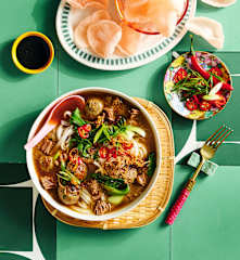 Spiced meatball soup (Bakso)