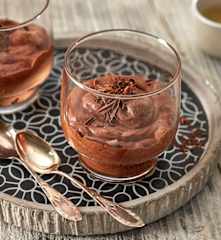 Kichererbsenwasser-Schokomousse