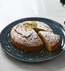 Torta di mandorle e pistacchi