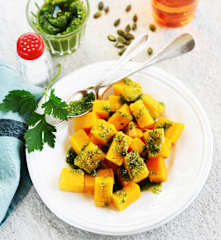 Butternut au pesto de graines de courge