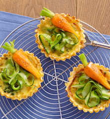 Tartelettes printanières aux légumes