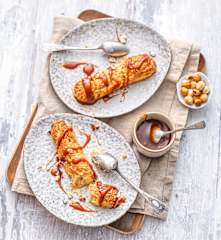 Eclair caramel-noisette