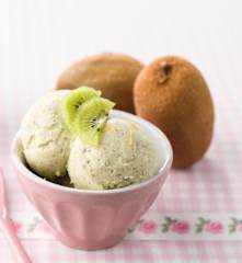Gelado de kiwi e limão