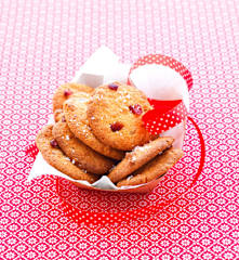 Biscuit coco-canneberge