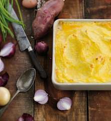 Empadão de frango com duas batatas