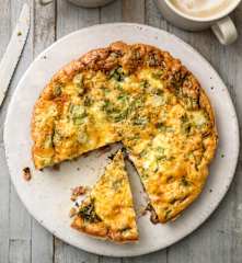Fedtfattig morgenmadsfrittata