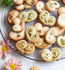 Palmeritas de hojaldre